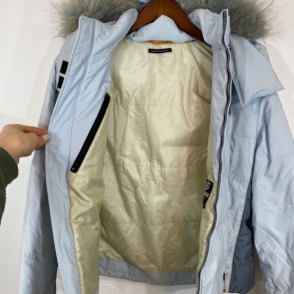 Colmar Sky Blue Hooded Ski Jacket - Picture 6 of 8